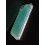 Wholesale iPhone 7 Plus Glow In the Dark Liquid Star Dust Case (Green)
